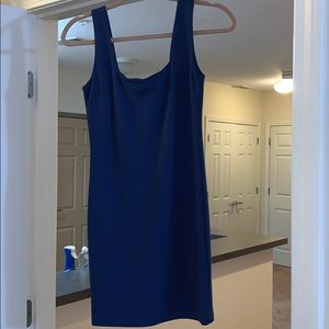 Blue mini dress